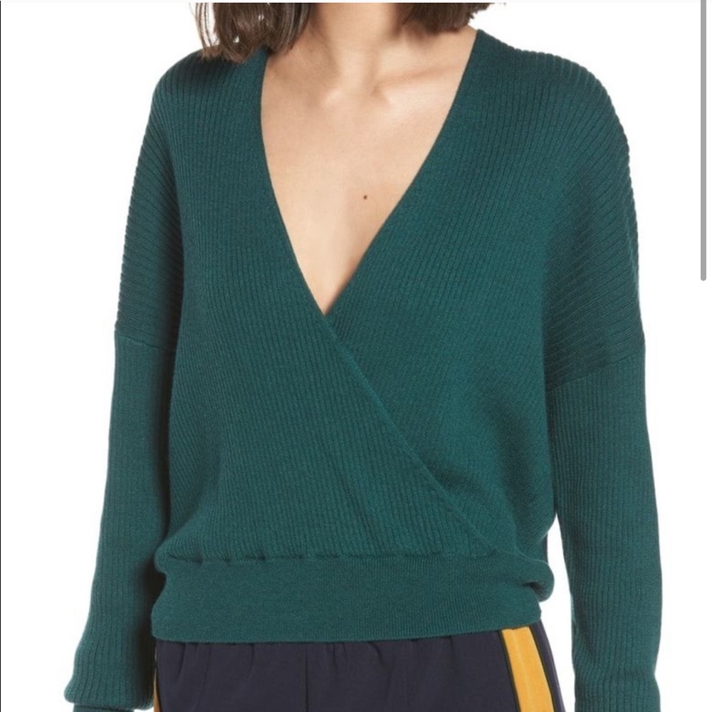 NWT Leith Plus Size Crossover Wrap Sweater